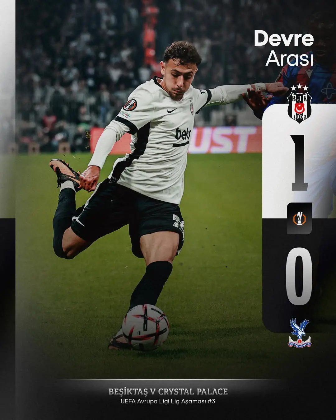 🔚 Devre arasına 1-0 önde giriyoruz....