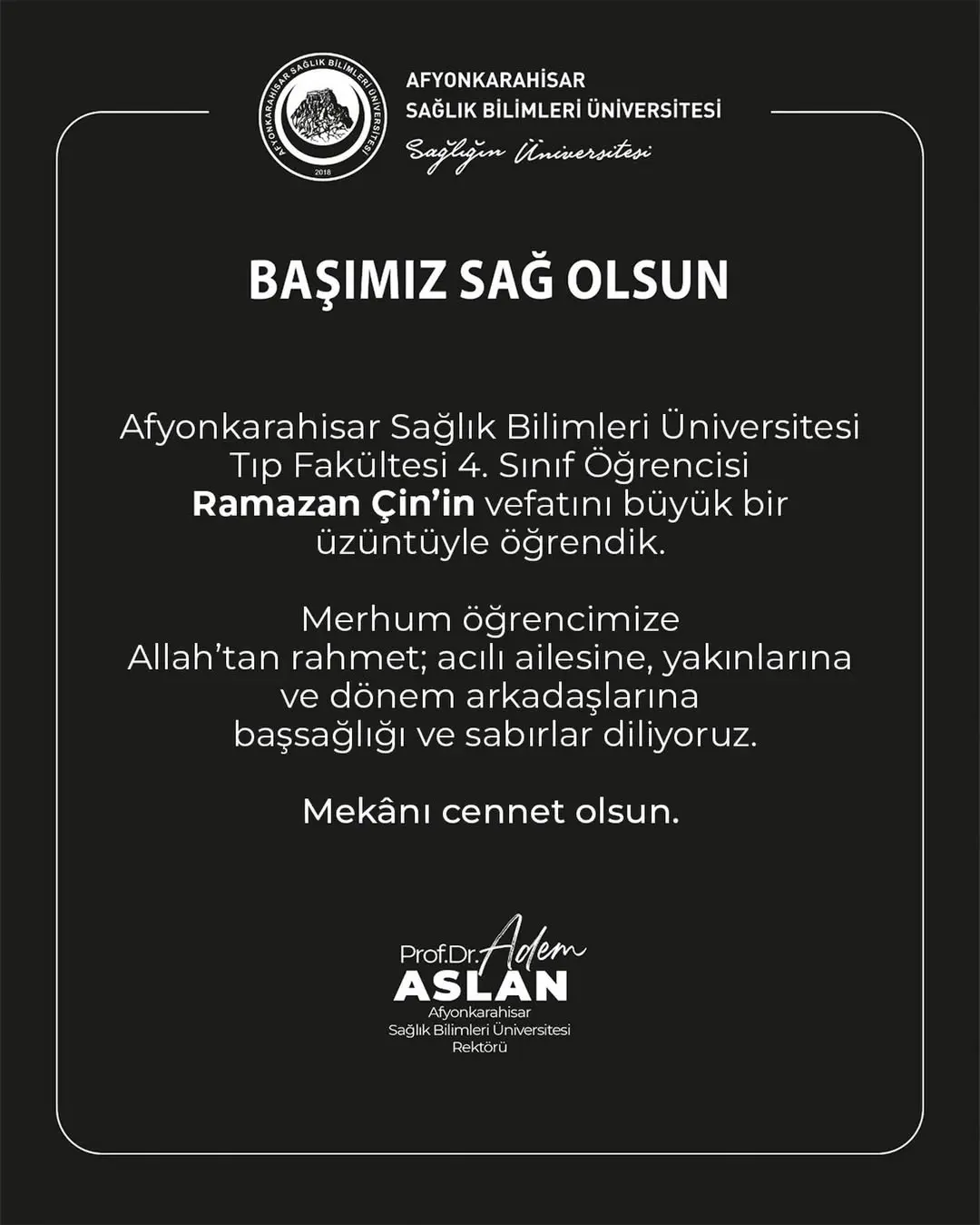 Afyonkarahisar Sağlık Bilimleri Üniversitesi AFSÜ'nün Sağlık İle İlgili Paylaşımı
