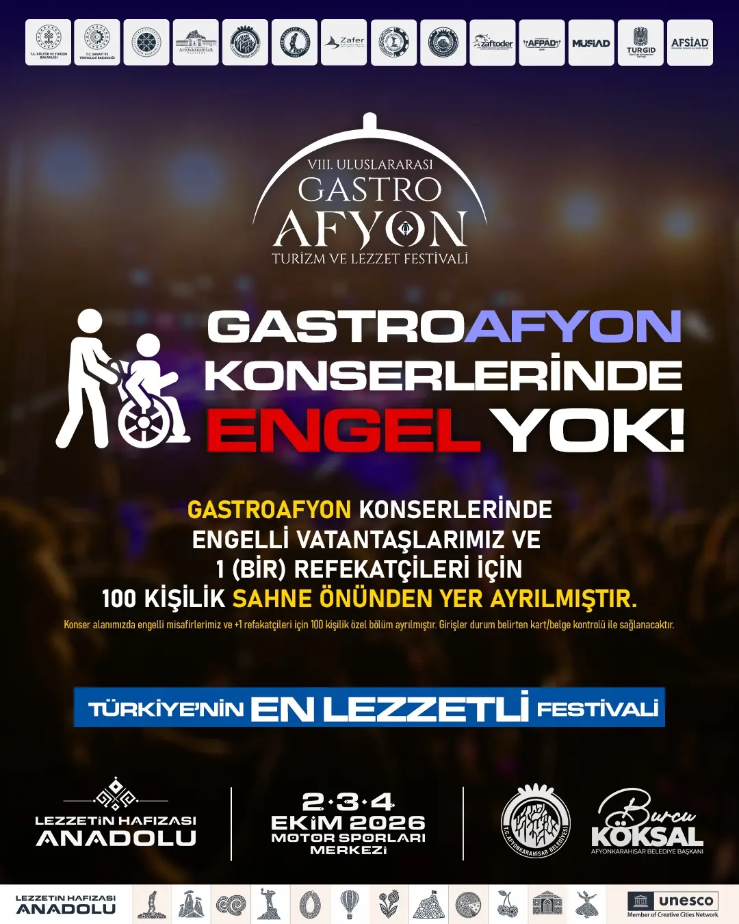 GASTROAFYON KONSERLERİNDE ENGEL YOK! 🎉