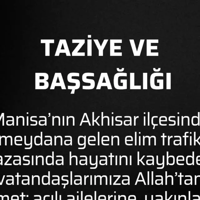 Akhisar'da meydana gelen trafik kazası