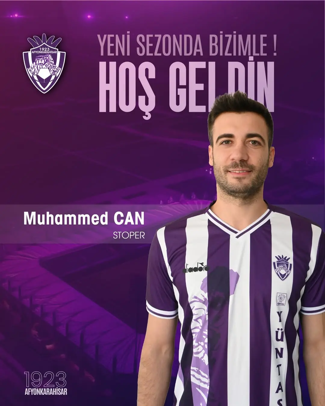 1923 Afyonkarahisar Spor Kulübü'nden Transfer Açıklaması: Muhammed Can Hoş Geldin!