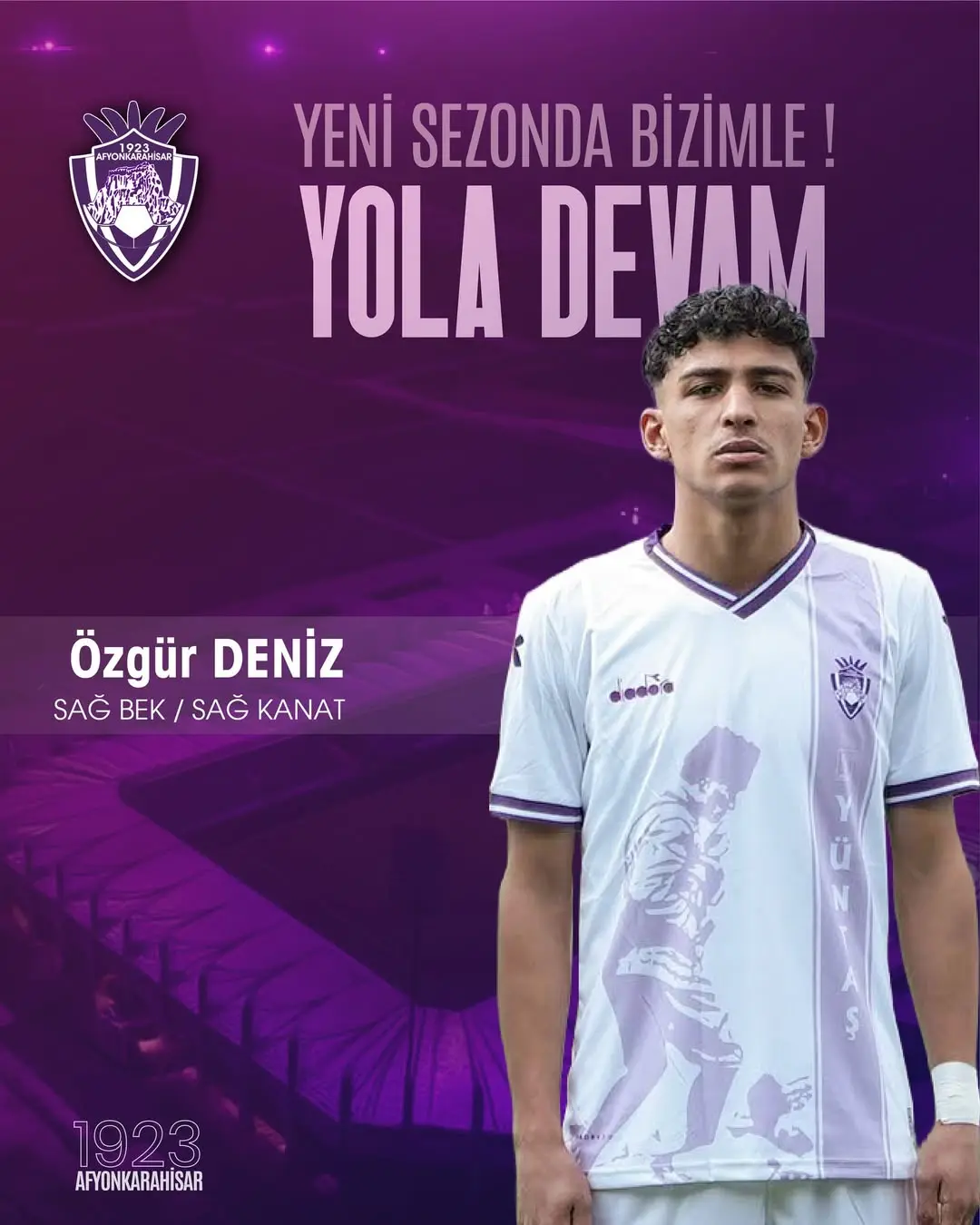 Özgür Deniz ile 1923 Afyonkarahisar Spor Kulübü Gücüne Güç Katmaya Devam Ediyor