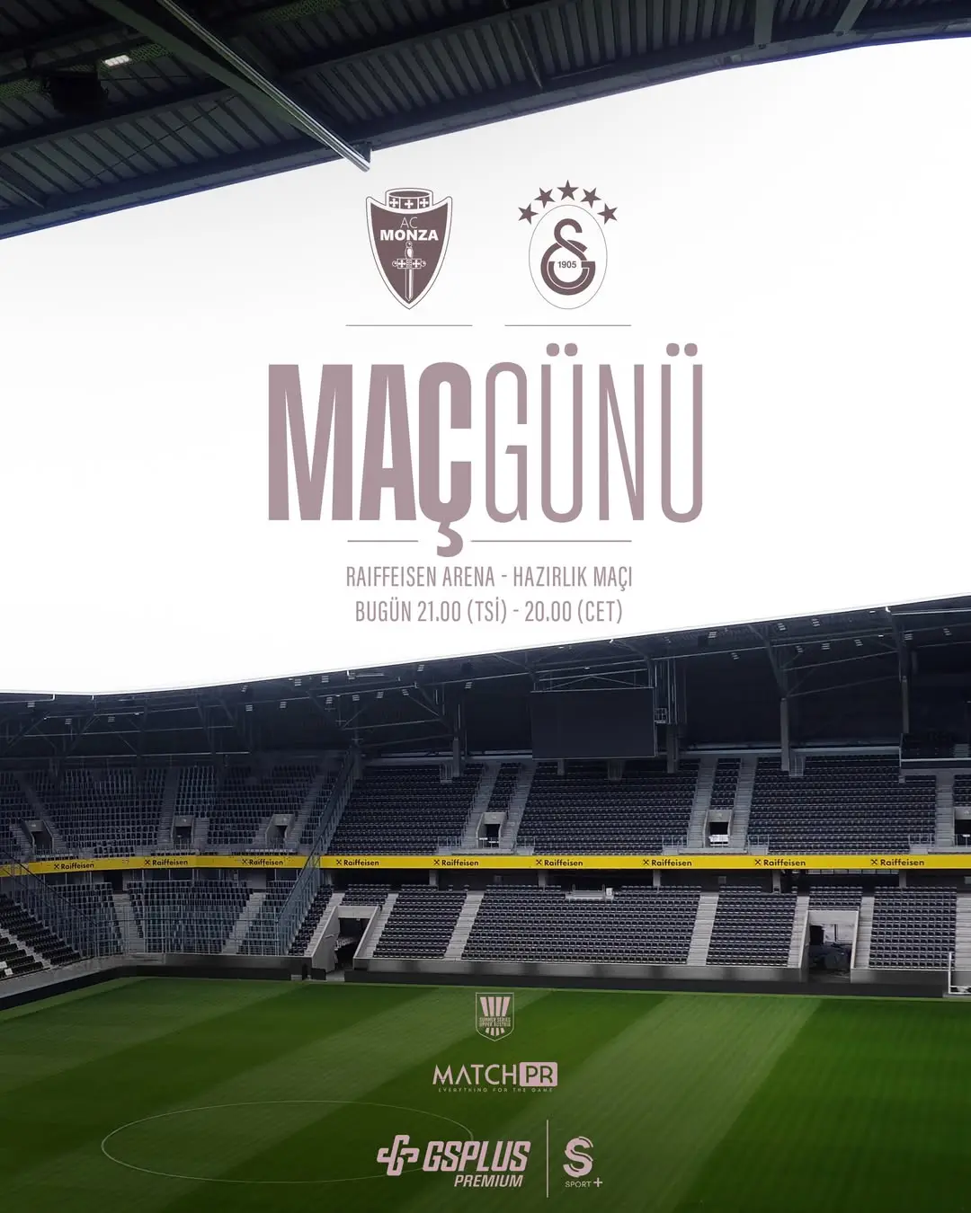 Galatasaray Spor Kulübü, AC Monza ile Hazırlık Maçı Yapacak