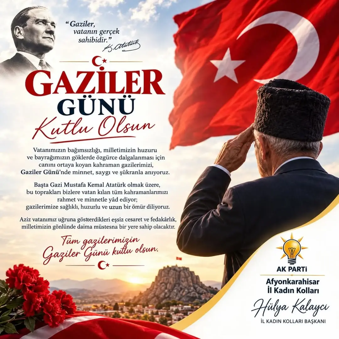 Gaziler Günü Kutlaması AK Parti Afyonkarahisar İl Kadın Kolları'ndan
