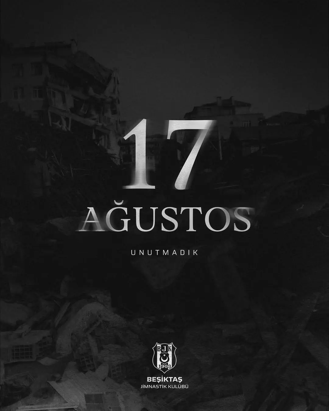 17 Ağustos 1999 Marmara Depremi'nin 27. Yıl Dönümünde Anma Mesajı
