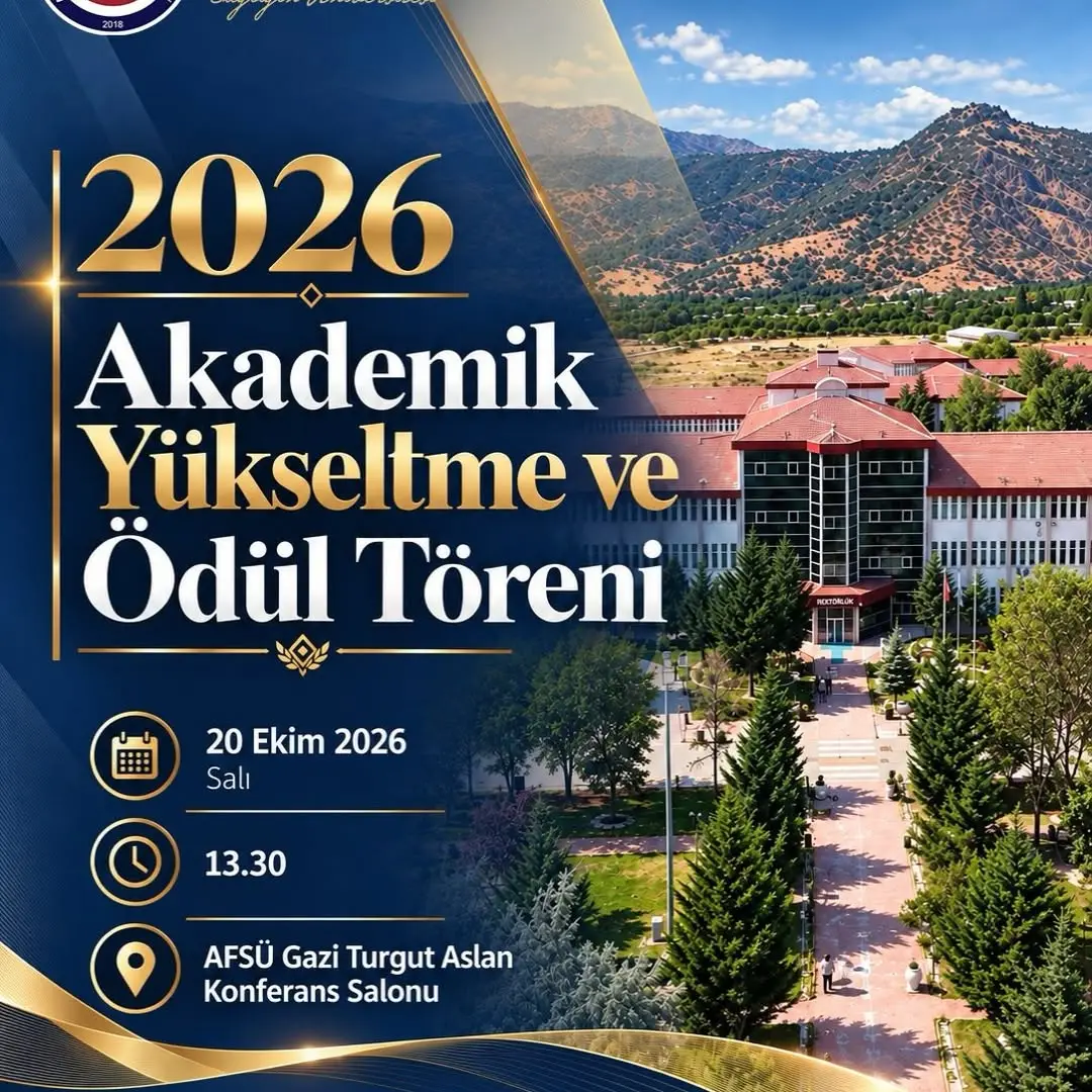 Afyonkarahisar Sağlık Bilimleri Üniversitesi AFSÜ 2026 Akademik Yükseltme ve Ödül Töreni