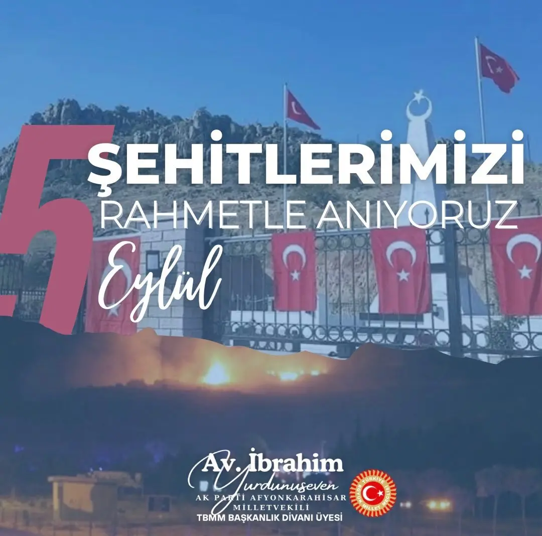 Afyonkarahisar'da 5 Eylül 2012 Tarihinde Şehit Düşen Mehmetçikler Unutulmadı