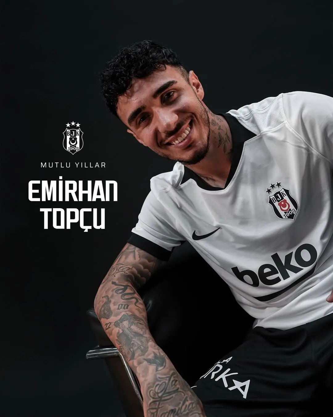 Beşiktaş Spor Kulübü'nden Emirhan Topçu'ya Doğum Günü Kutlaması