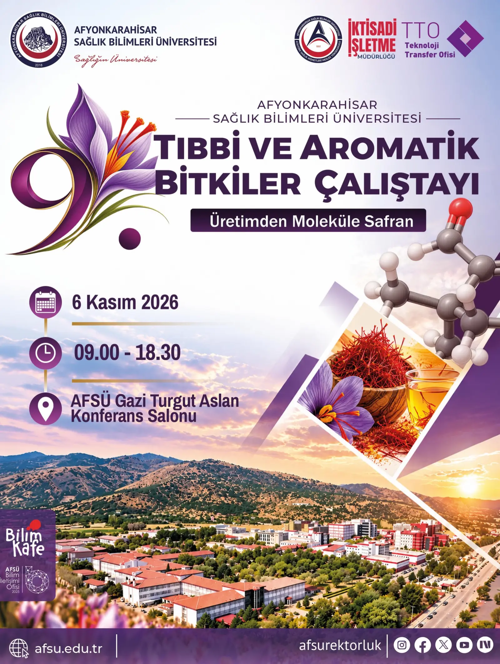 9. Tıbbi ve Aromatik Bitkiler Çalıştayı Duyurusu