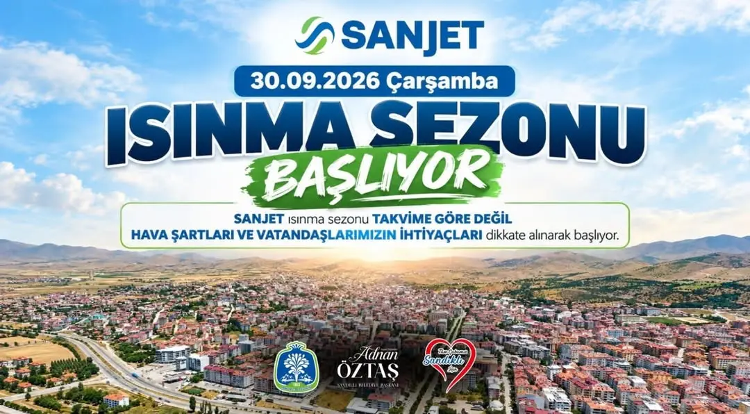 SANJET, 30 Eylül 2026 Çarşamba günü ısınma sezonunu başlatacak....