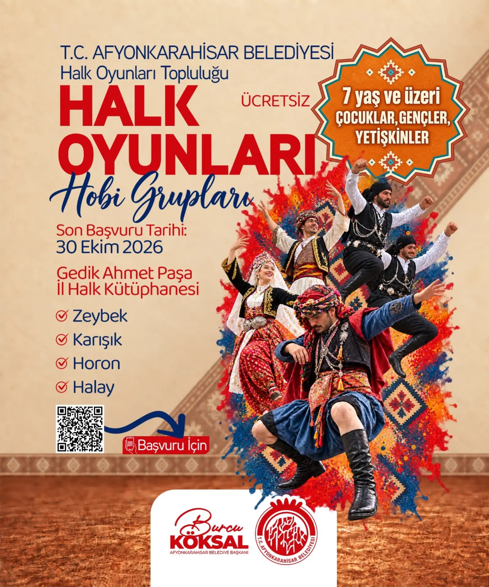 Afyonkarahisar'da Halk Oyunları Topluluğu'na Davet
