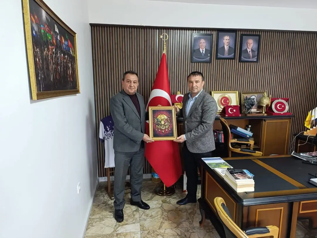 Mhp Afyonkarahisar İl Başkanlığı, Gömü Belediye Başkanı Ramazan Eryıldız'ı Ziyaret Etti