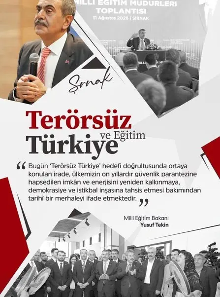 Terörsüz Türkiye Bilinciyle Güven, Kardeşlik ve Barış İklimini Evlatlarımızın Kalbine Eğitimle