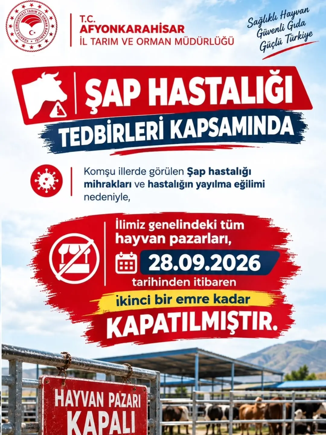 Afyonkarahisar İl Tarım ve Orman Müdürlüğü Paylaşımı