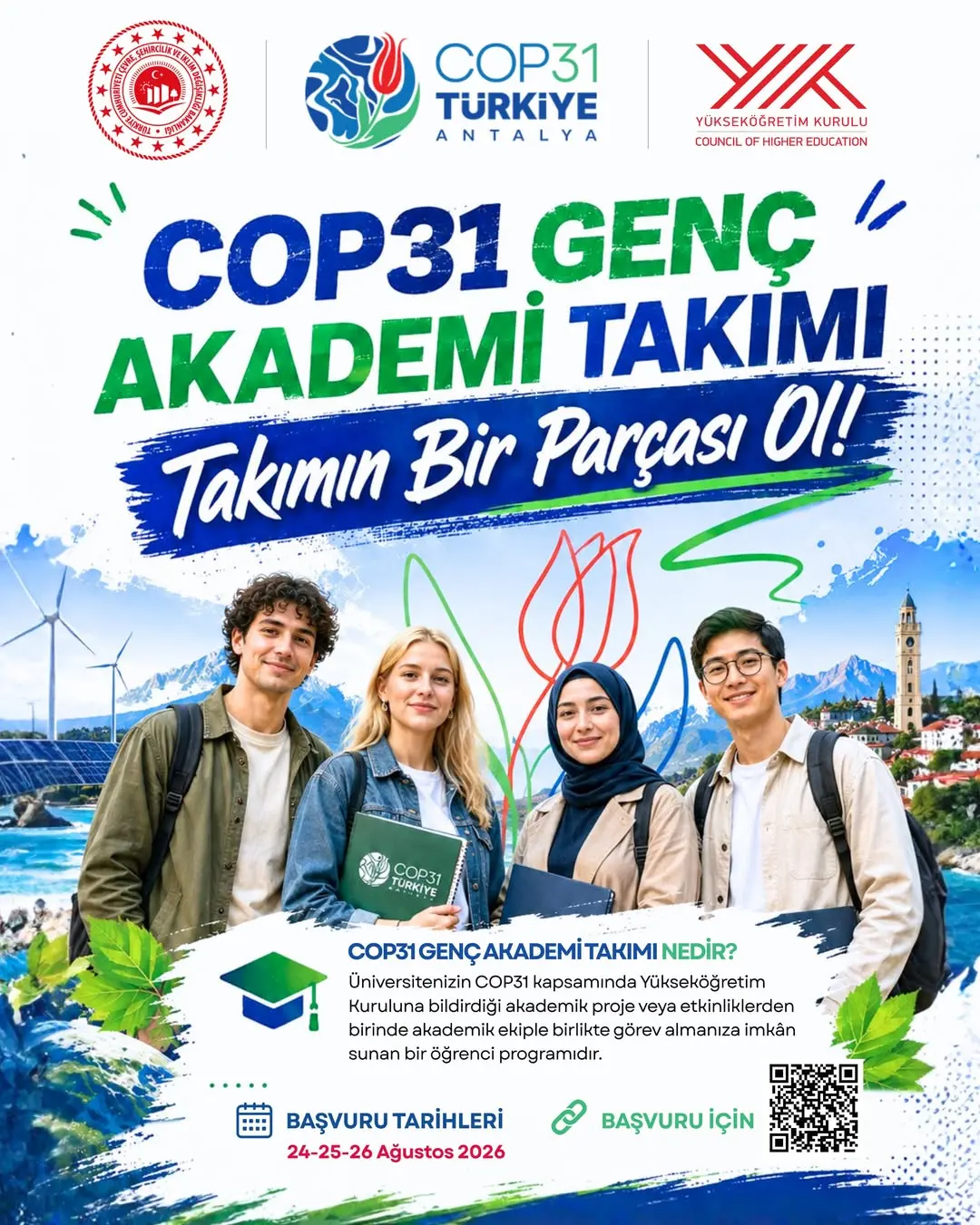 Afyonkarahisar Sağlık Bilimleri Üniversitesi Afsü'den Öğrencilere Büyük Fırsat: 'COP31 Genç Akademi Takımı' Başvuruları Başladı