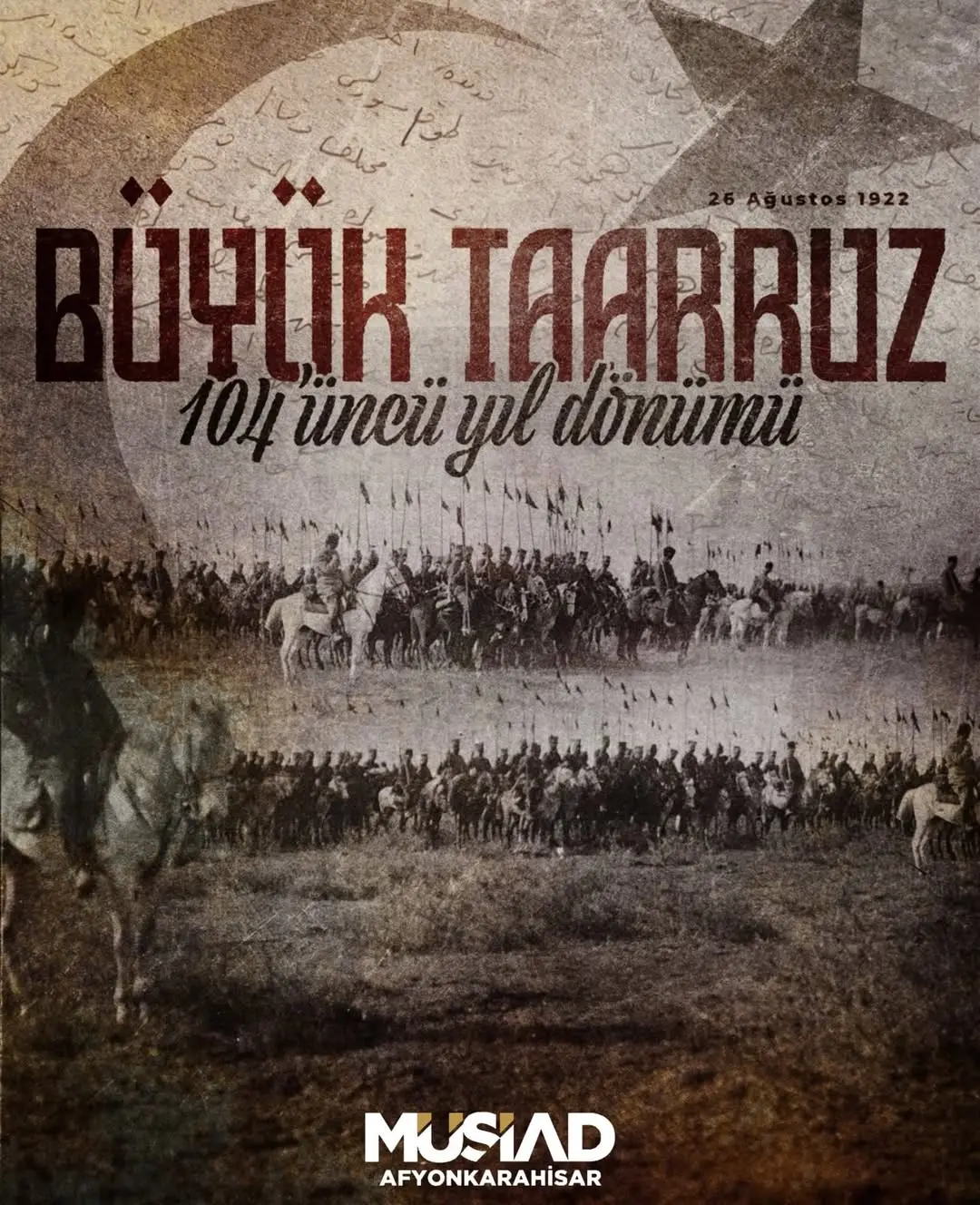 Büyük Taarruz'un 104. Yıl Dönümünde Gazi Mustafa Kemal Atatürk Anıldı