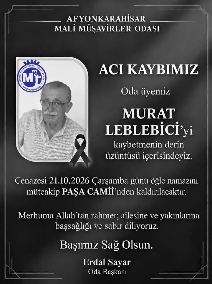 Afyonkarahisar Mali Müşavirler Odası'nın Paylaşımı