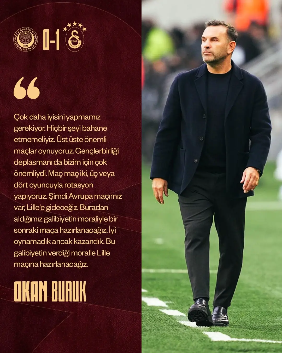 🎙️ Teknik Direktörümüz Okan Buruk'un karşılaşma sonrasında yaptığı açıklamaların tamamı...