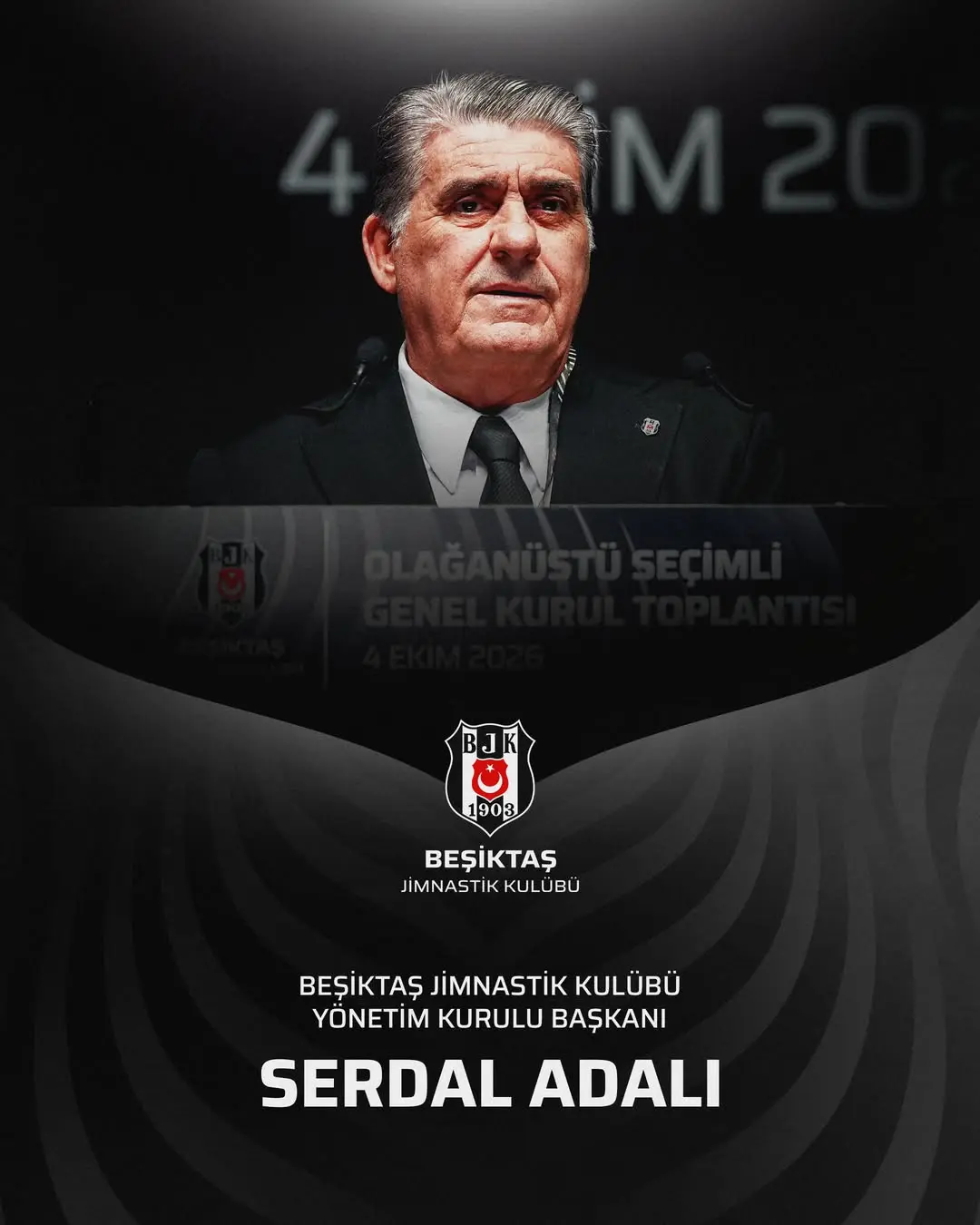 Beşiktaş JK Başkanı Serdal Adalı Yeniden Seçildi