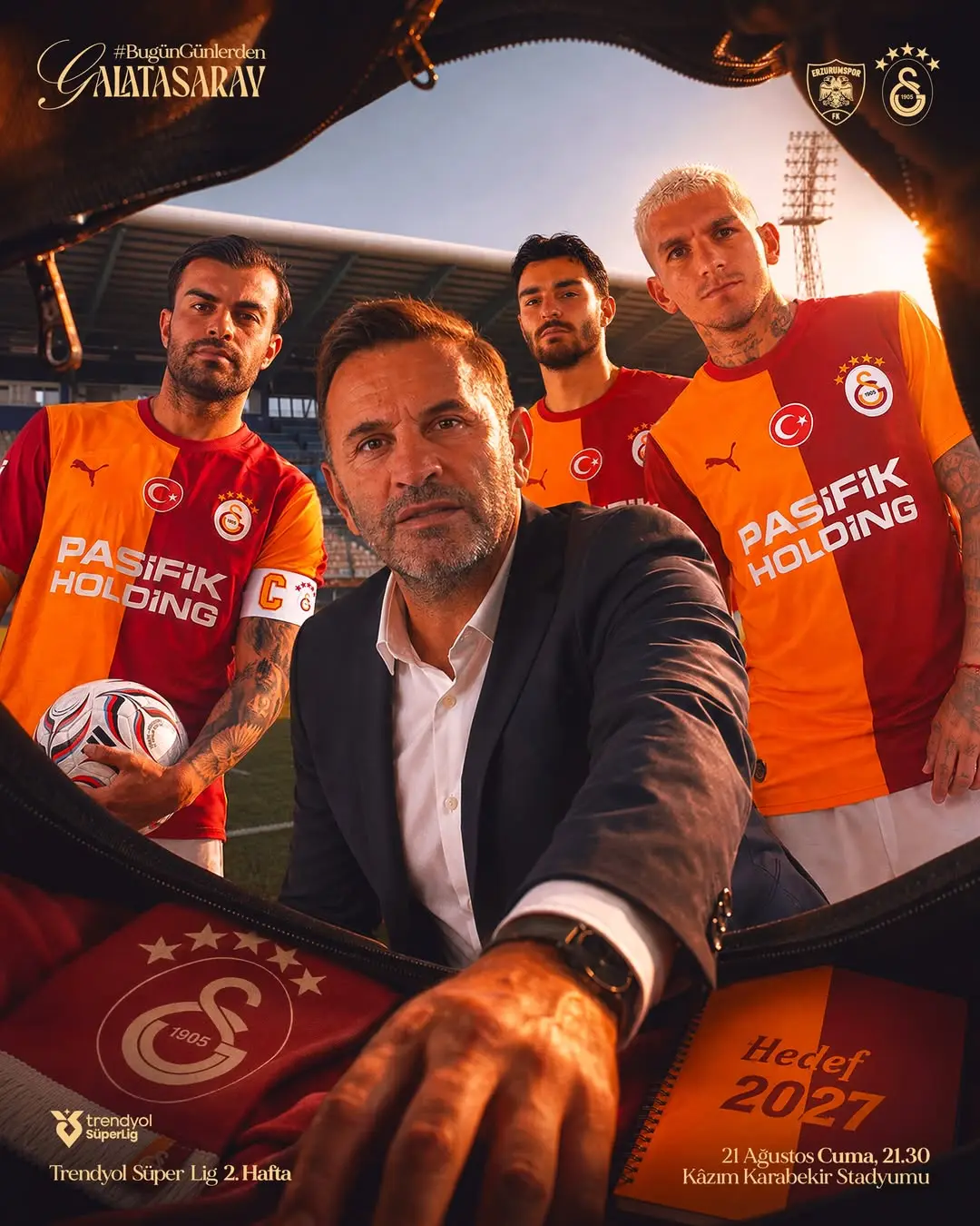 Galatasaray, Trendyol Süper Lig'de Erzurumspor ile Karşılaşacak