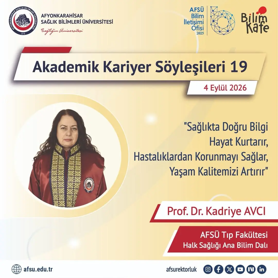 Prof. Dr. Kadriye AVCI'dan Sağlıkta Doğru Bilgi Önemi