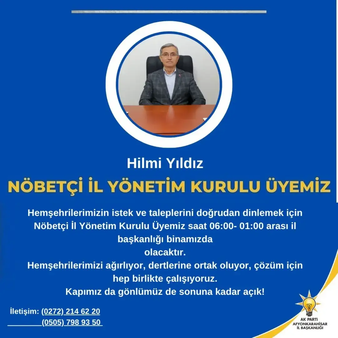 AK Parti Afyonkarahisar İl Başkanlığı'ndan Hemşehrileriyle Buluşma
