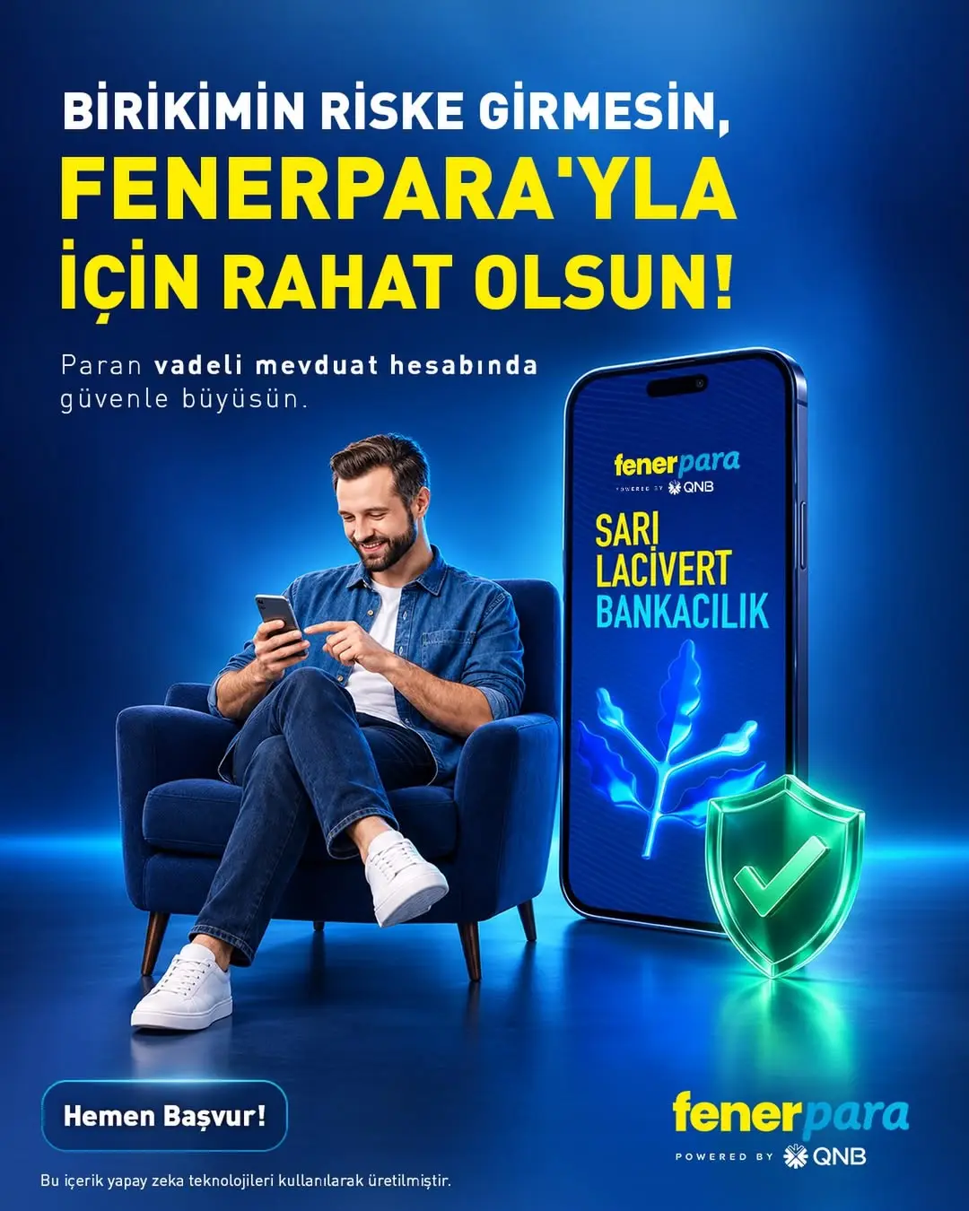 Birikimini riske atma, Fenerpara ile yarınlarına güvenle bak! 💛💙🛡️...