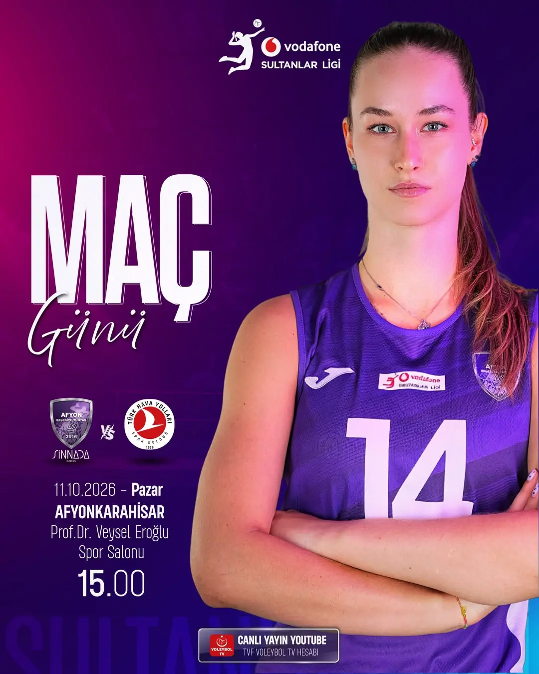 Afyon Belediye Yüntaş Voleybol Takımı Maç Günü Heyecanı