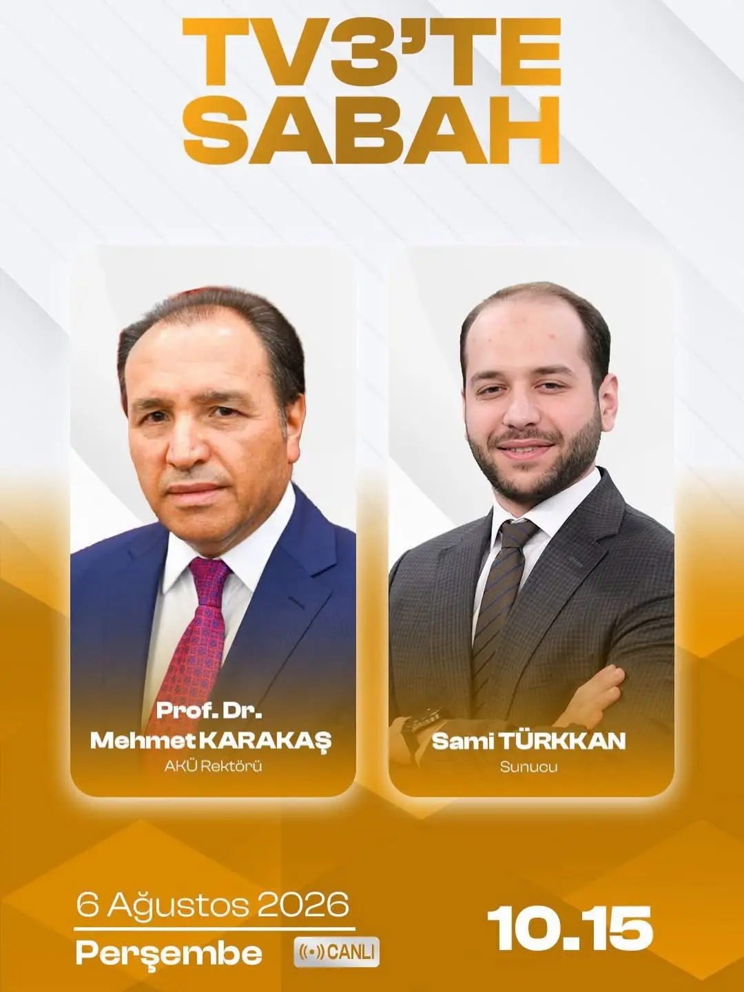Afyon Kocatepe Üniversitesi TV3'te Sabah Programında Yer Alacak