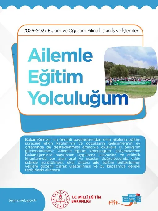 2026-2027 Eğitim ve Öğretim Yılında Okul-Aile İş Birliği Güçlenecek