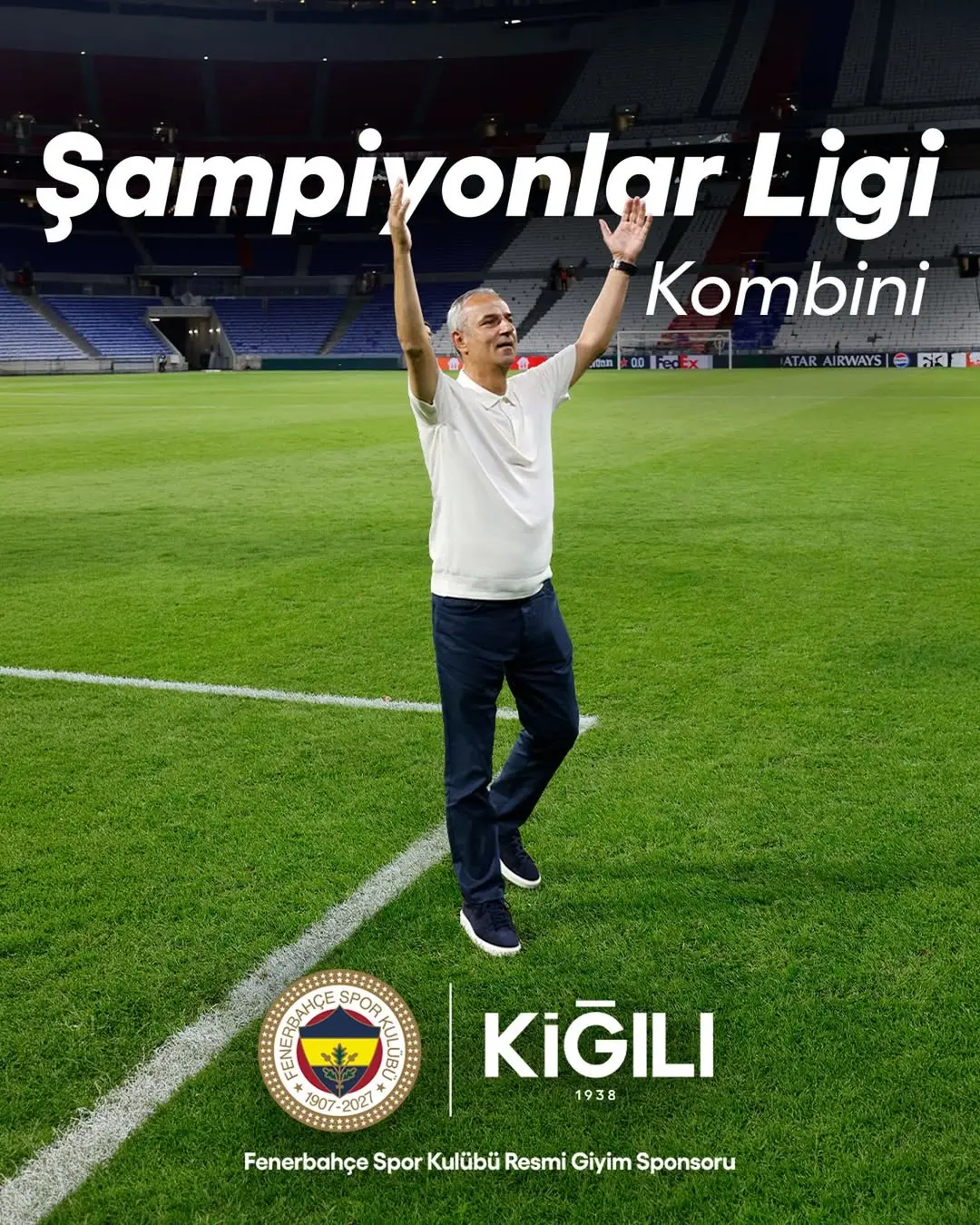 Fenerbahçe Teknik Direktörü İsmail Kartal, Şampiyonlar Ligi’nde Kiğılı Şıklığıyla!