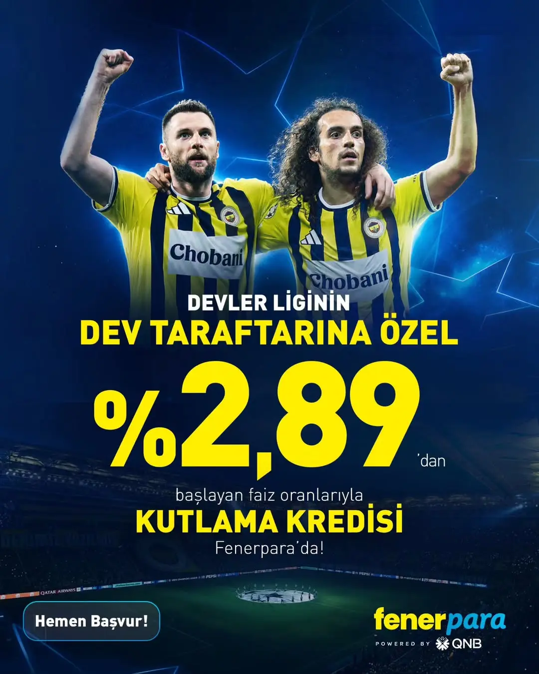 Fenerbahçe, Avrupa Başarısını Taraftarıyla Kutluyor ve Özel Kredi Fırsatı Sunuyor