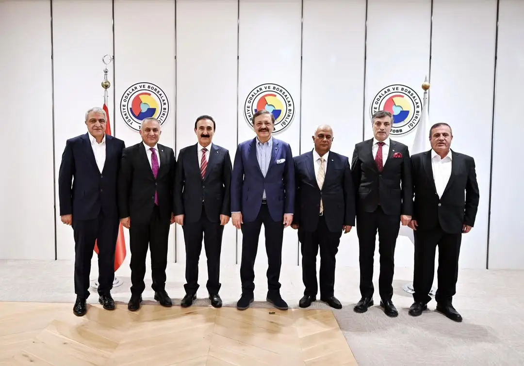 TOBB Başkanı Mustafa Rifat Hisarcıklıoğlu, Van Ticaret Borsası Başkanı Nayif Süer'i Ağırladı