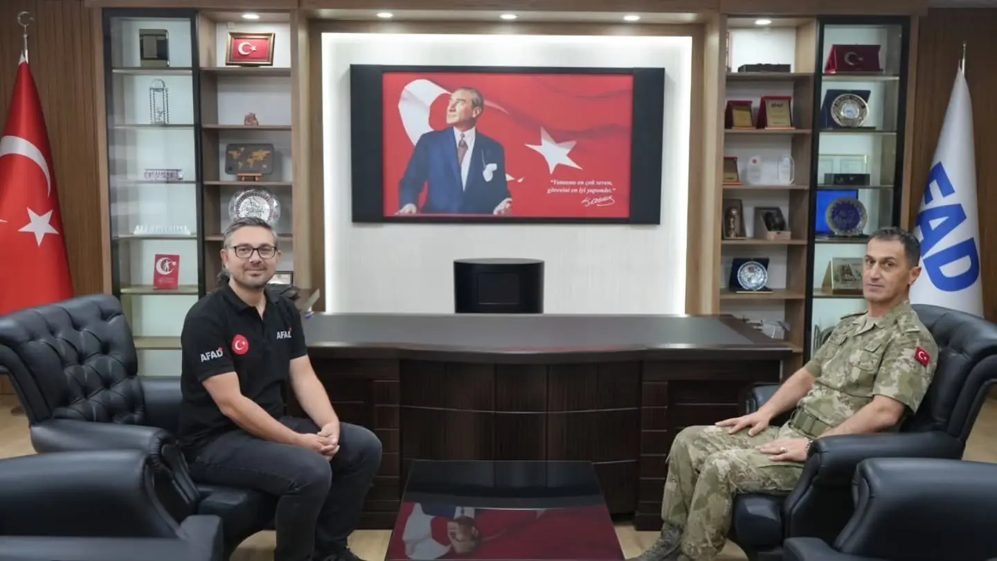 Garnizon Komutanı Numan Kıral, AFAD'ı ziyaret etti