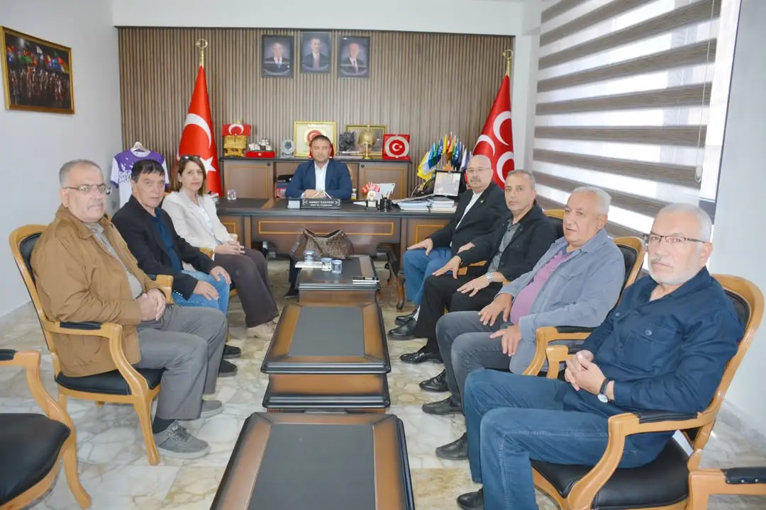 Afyonkarahisar Yazarlar ve Şairler Derneği Başkanı, Mhp Afyonkarahisar İl Başanlığı'nı Ziyaret Etti