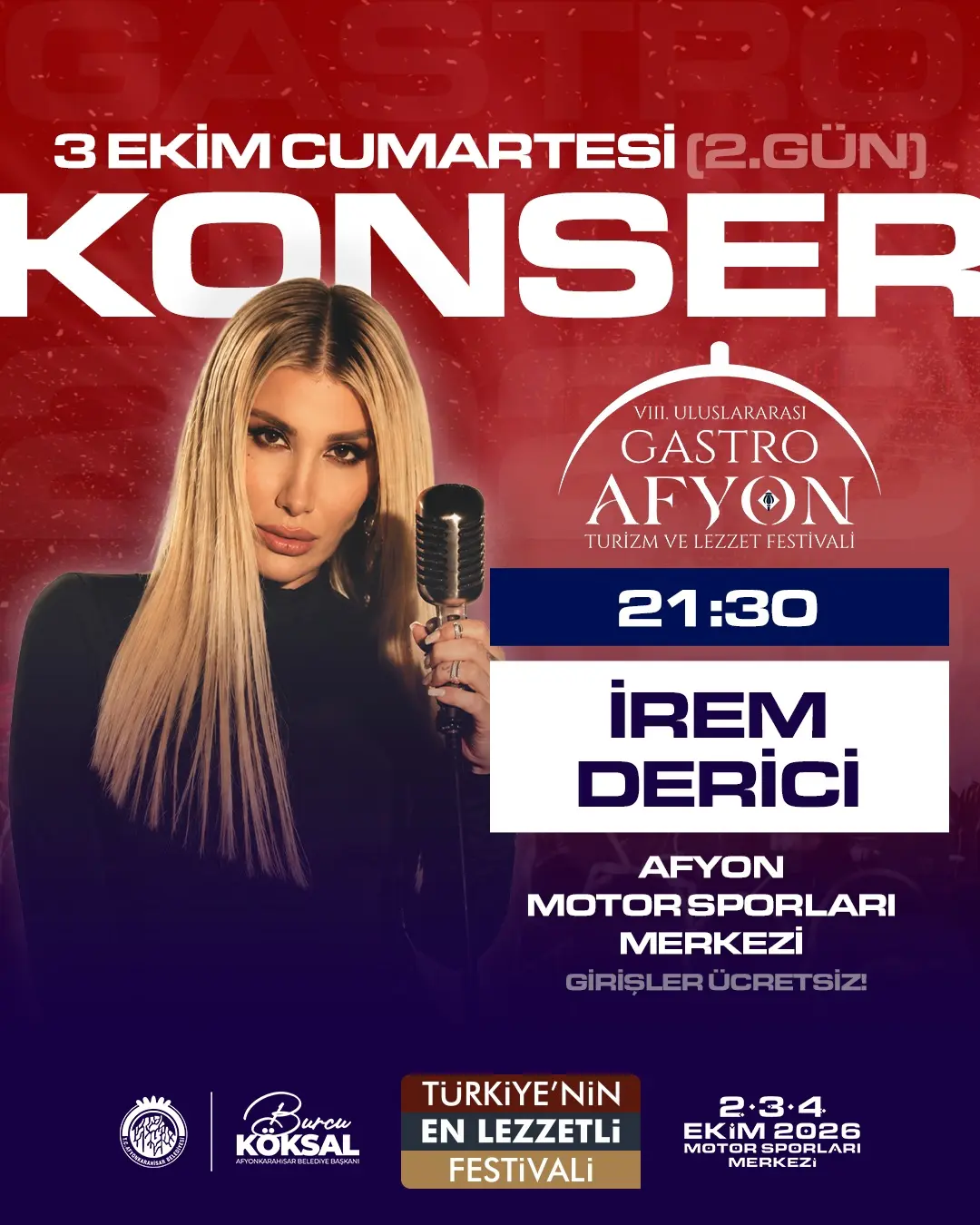İrem Derici, Gastroafyon'da Bu Akşam Sahne Alacak!