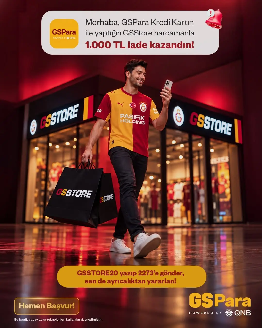 GSStore'dan GSPara Kredi Kartı Sahiplerine Özel %20 Nakit İade Fırsatı!