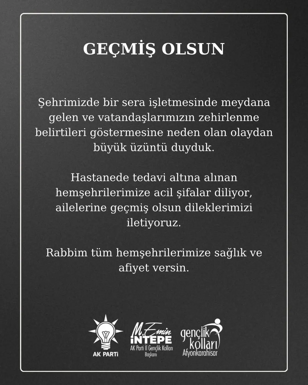 Afyonkarahisar'da Sera İşletmesinde Zehirlenme Olayı