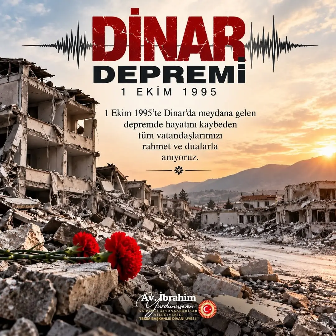 1 Ekim 1995 Dinar Depremi 31 Yıl Sonra Anıldı
