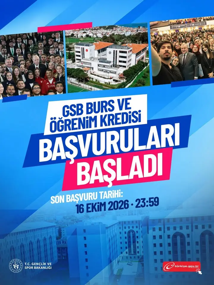 2026-2027 Eğitim-Öğretim Yılı Burs/Öğrenim Kredisi Başvuruları Başladı