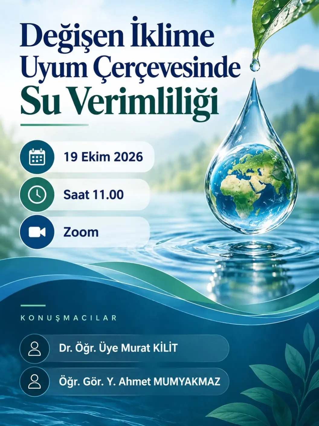 Afyon Kocatepe Üniversitesi'nden Su Verimliliği Konulu Çevrim İçi Etkinlik