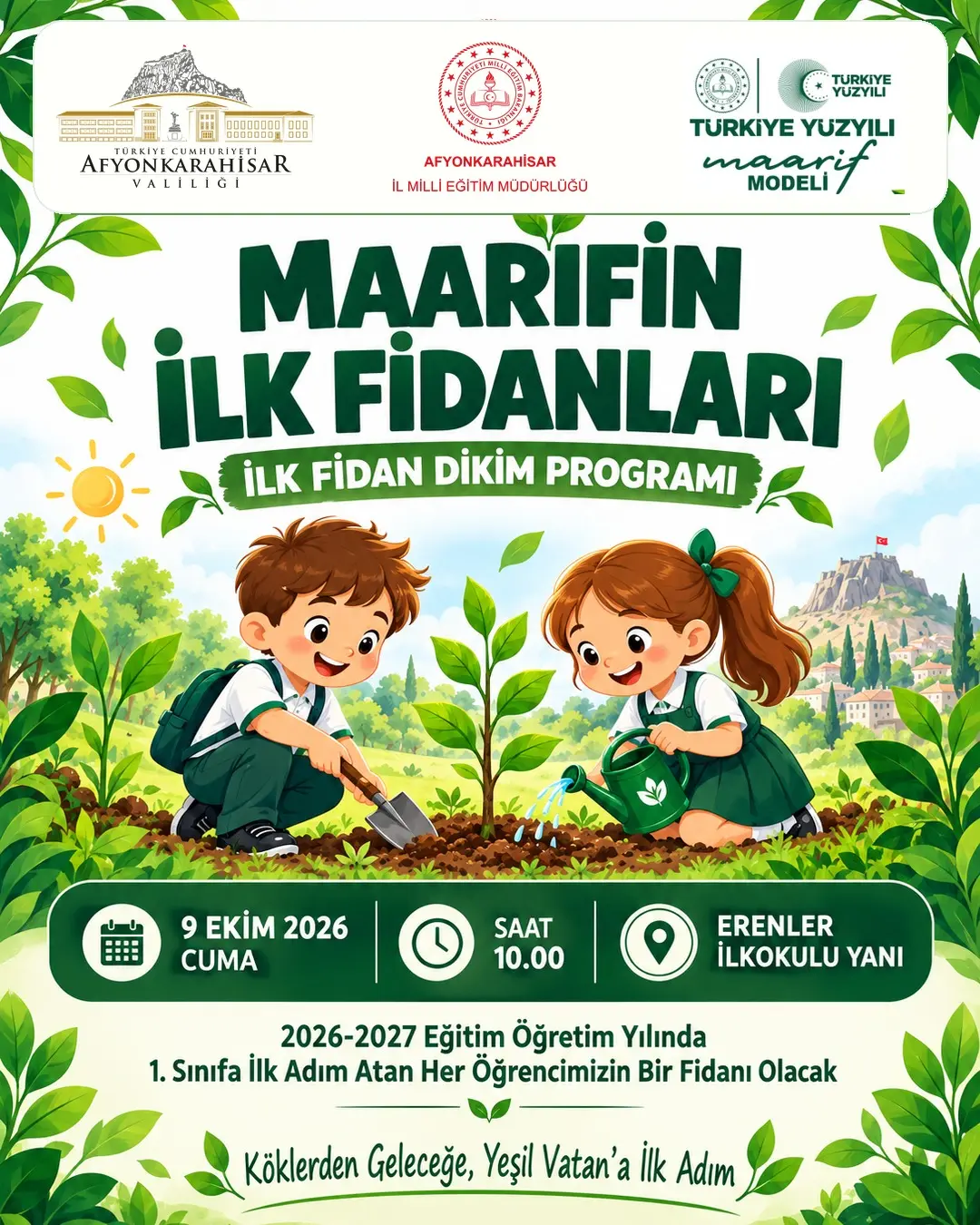 Öğrenciler fidan dikerek doğa bilincini artırıyor