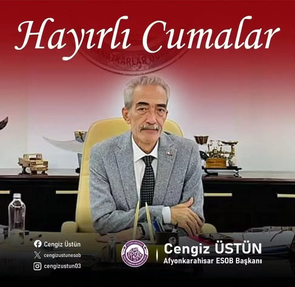 Afyonkarahisar Esnaf ve Sanatkarlar Odaları Birliği'nden Kardeşlik Mesajı
