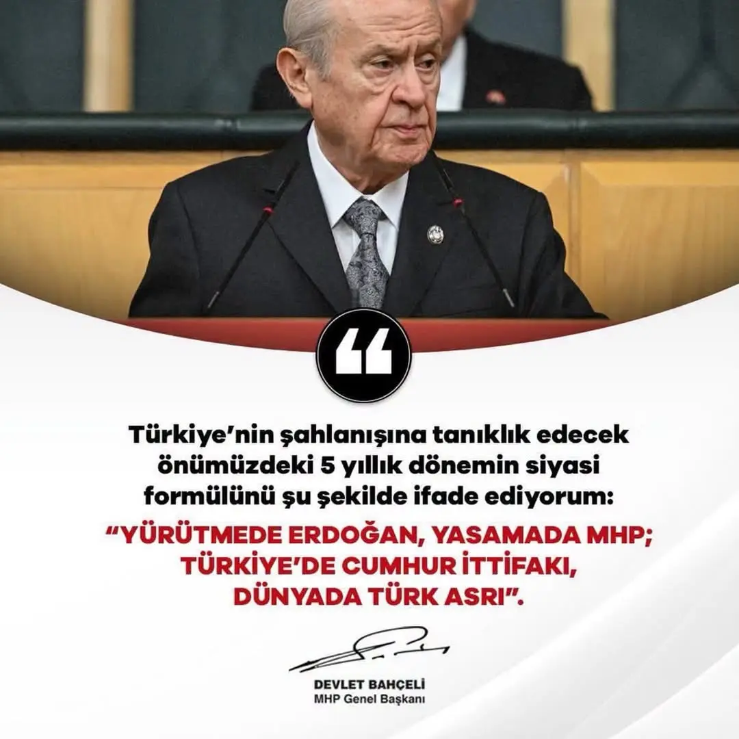 Türkiye'nin Şahlanışını Belirleyecek Siyasi Formül Açıklandı