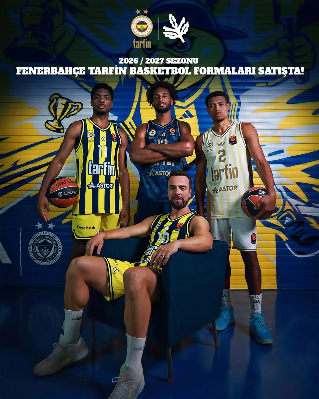 Fenerbahçe'nin 120. Yıla Özel Tasarlanan 2026-2027 Sezonu Basketbol Forması Satışa Sunuldu