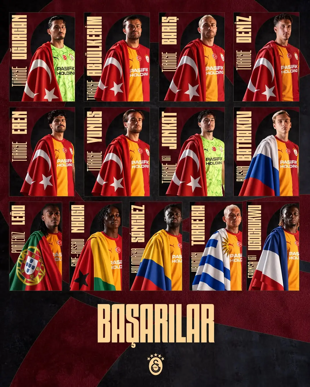 Galatasaray'dan Milli Takım Futbolcularına Başarı Dileği