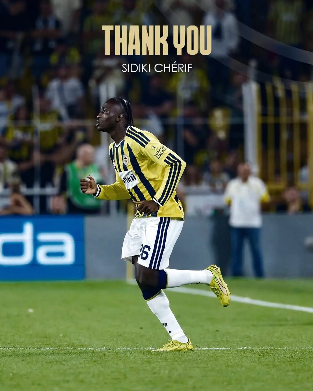 Fenerbahçe'den Sidiki Cherif'e Transfer Teşekkürü