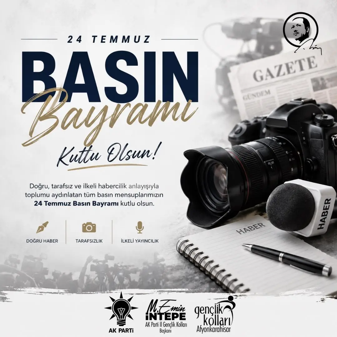 24 Temmuz Basın Bayramı Kutlu Olsun