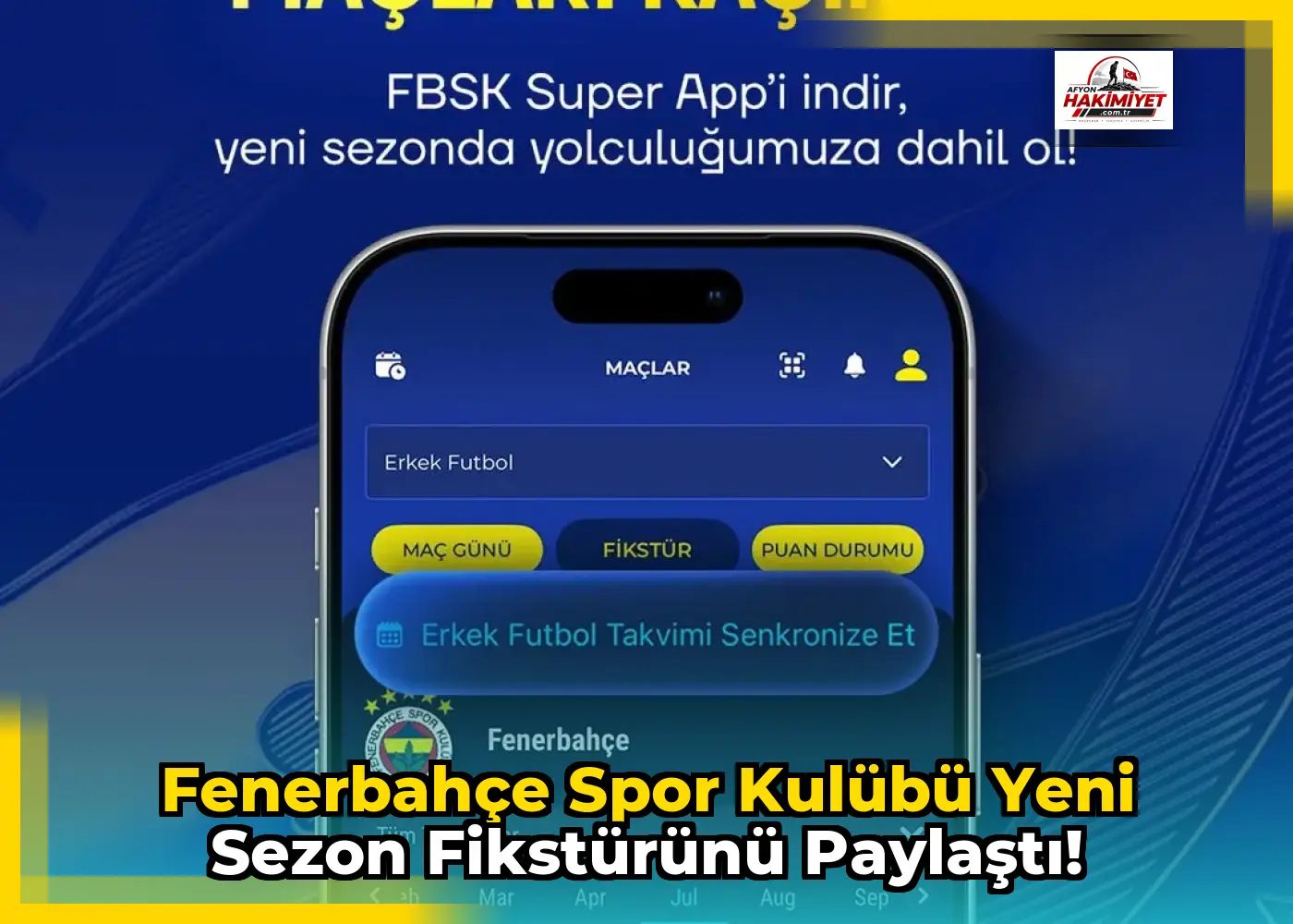 Fenerbahçe Spor Kulübü Yeni Sezon Fikstürünü Paylaştı!
