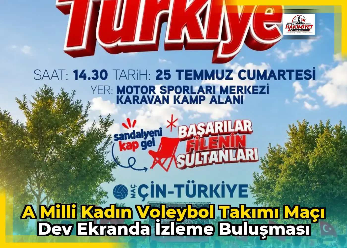 A Milli Kadın Voleybol Takımı Maçı Dev Ekranda İzleme Buluşması